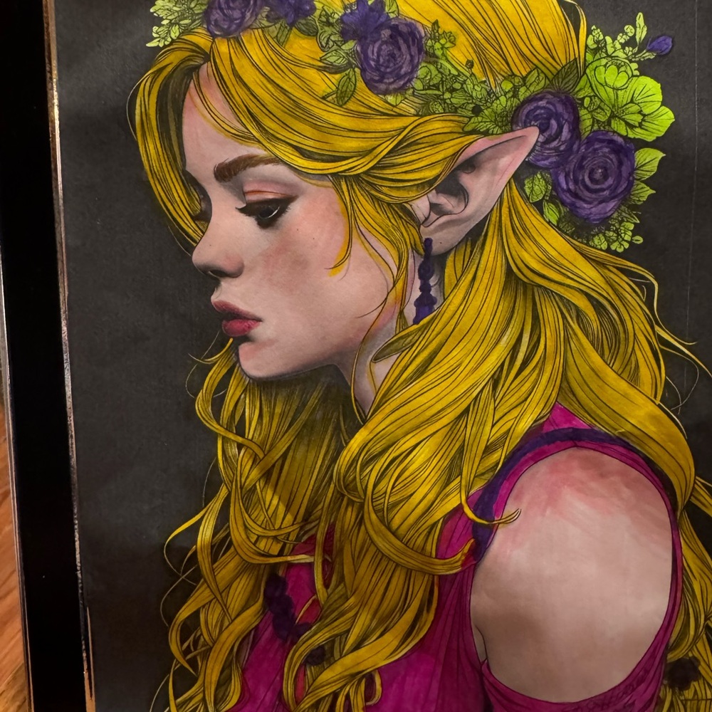 Enchanting Elf Portrait with Golden Hair